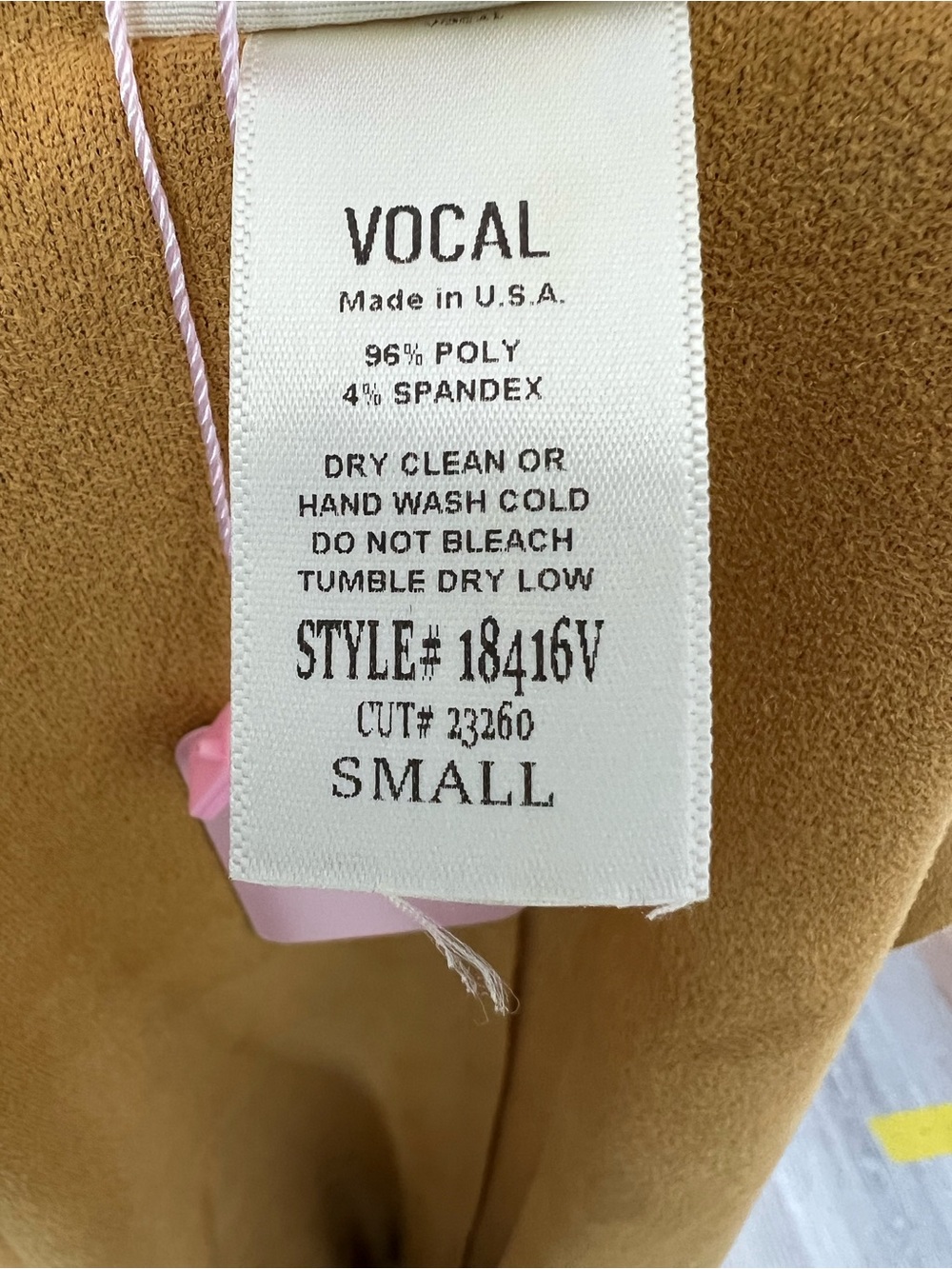 Draped Open Front Vest “Vocal” - Picture 5 of 5